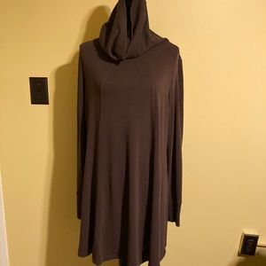 CAbi Chocolate Cowl Neck Tunic